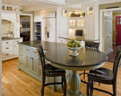 Table Attached To Island | Houzz