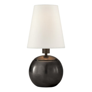 Bryant Table Lamp in Hand-Rubbed Antique Brass with Natural Paper