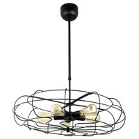 Sunlite Fan Pendant Vintage Antique Fixture Matte Black