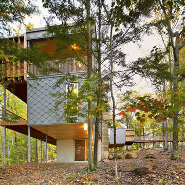 Prefab Cottage for Two Families