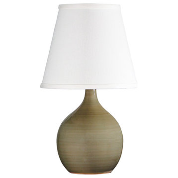 House of Troy GS50 Scatchard 1 Light 13-1/2"H Vase Table Lamp - Celadon