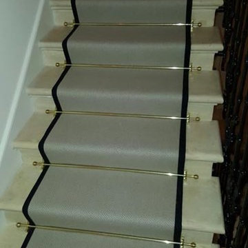 Installing Carpet to Stairs With Border