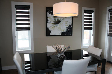 Inspiration for a dining room remodel in Edmonton