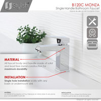 STYLISH Single Hole Bathroom Faucet