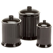 Home Basics 2 Pack of 4-Piece Glass Canister Set with Stainless Steel Lids, 2 Glass Sets