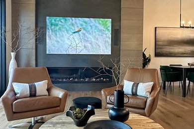 Inspiration for a modern living room remodel in Los Angeles