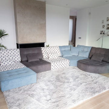 Arianne Love Contemporary Fabric Modular Sofa