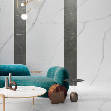 Marble Effect Tiles - Jolie, Statuario Fine