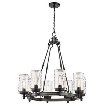 8 Light Outdoor Pendant In Outdoor Style-29.75 Inches Tall and 29 Inches