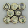 French Lavender Label Cabinet Knobs, 8-Piece Set, 1.5"