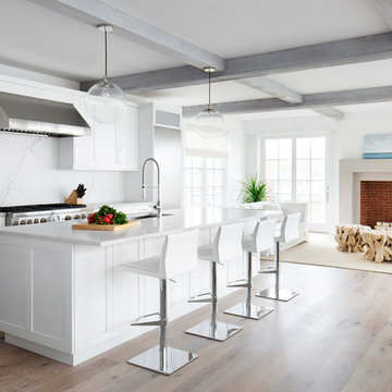 Rowayton Transitional Beach House - Kitchen
