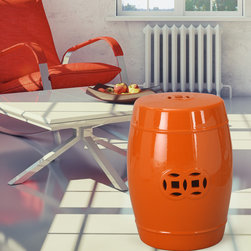 Ceramic Stool - Footstools And Ottomans