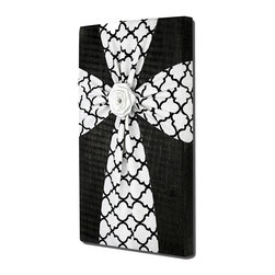 Makarios Decor - Fabric Cross, Black Moroccan - Wall Accents