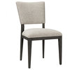 Damian Dining Chair by Kosas Home, Gray Upholstery, Espresso Frame