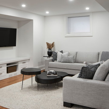 Fun and playful basement renovation, Oakville ON