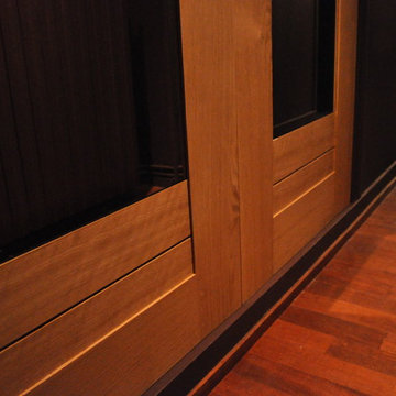 Porte de dressing en chêne massif