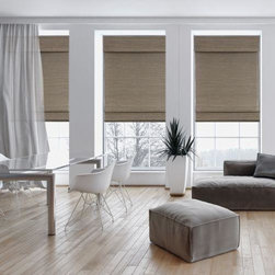Designer Woven Wood Shades from Blinds.com - Roman Shades