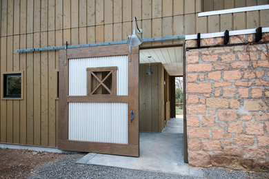 Inspiration for a mid-sized cottage entryway remodel in Albuquerque