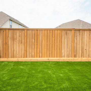The Woodlands - Turf, Stained Patio, Gate, and Fences