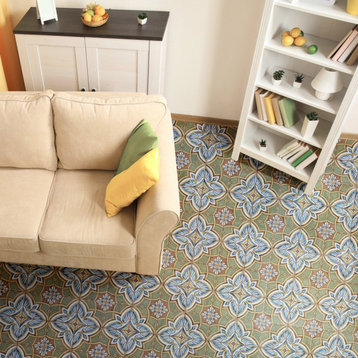 Harmonia Grove Green Ceramic Floor and Wall Tile