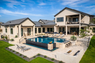 Transitional pool photo in Austin