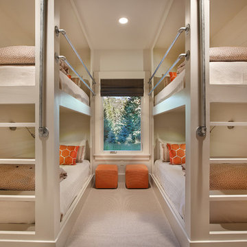 Contemporary Timber Frame Home: The Park City Residence - Bunkroom