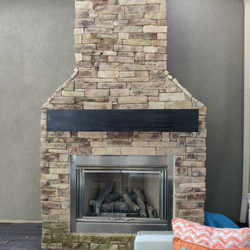 Courtyard Fireplace Mantel