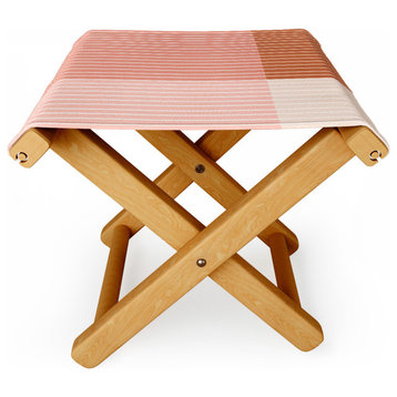 Colour Poems Color Block Line Abstract XVI Folding Stool