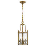 Z-lite - Z-Lite 205-3HB Three Light Chandelier Wyndham Heirloom Brass - Introduce a classic design element to a favorite living space with this three-light pendant in warm heirloom brass. Beautifully designed, the pendant boasts three candelabra lights behind a round glass shade, accented with curves and ball finials that draw the eye.