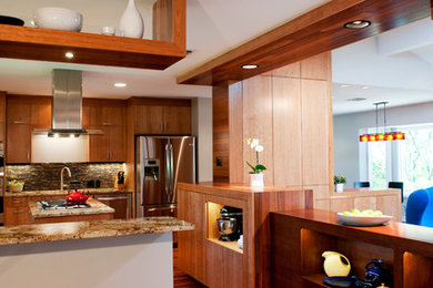 Inspiration for a modern entryway remodel in Austin