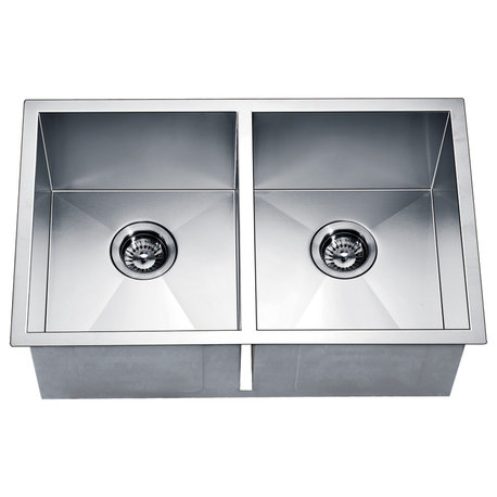Dawn Undermount Equal Double Square Sink