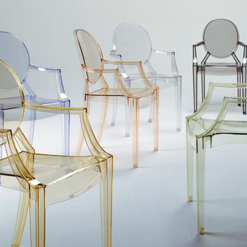 Louis Ghost Chair with Arms by Philippe Starck for Kartell