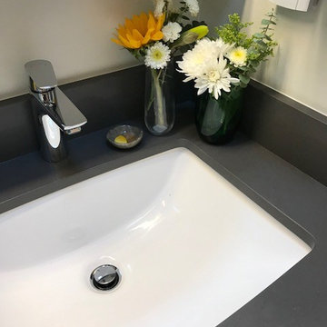El Cerrito Hills Mid Century Modern Guest Bathroom