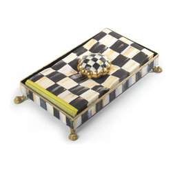 Courtly Check Guest Towel Holder Set | MacKenzie-Childs - Napkins