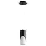 Oxygen Lighting - Oxygen Lighting 3-677-115 Ellipse - 10.75 Inch 5.1W 1 LED Short Pendant - Warranty: 1 Year/1 Year on LED eclictEllipse 10.75 Inch 5 Black White Opal GlaUL: Suitable for damp locations Energy Star Qualified: n/a ADA Certified: n/a  *Number of Lights: 1-*Wattage:5.1w LED bulb(s) *Bulb Included:Yes *Bulb Type:LED *Finish Type:Black
