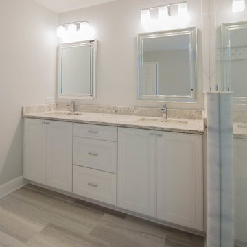 Intracoastal Grey & White Master Bath