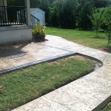 Stamped concrete patios