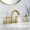 Florence Two-Handle 8" Widespread Bathroom Faucet Brushed Gold, Brushed Gold