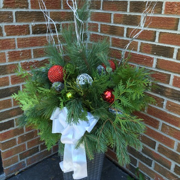 Assorted Outdoor Christmas Arrangements
