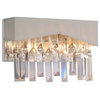 CWI Lighting 5674W10C-W 2 Light Wall Sconce with Chrome Finish