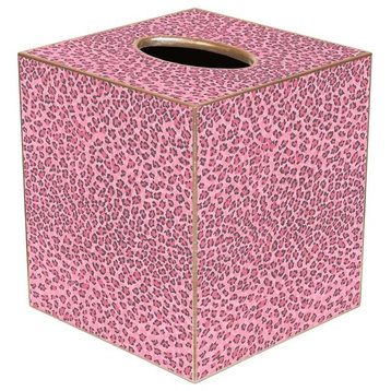 TB803 - Pink Leopard Tissue Box Cover
