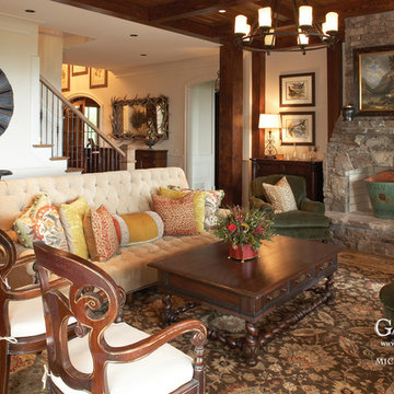 The Mountain Top Lodge House Plan 09110, Grand Salon