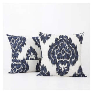 Navy Blue Throw Pillow Cover Set of 2, Velvet Pillow Cover, Decorative Cushion  Cover, Velvet Pillow, Blue Pillows, 17X17 18X18 Pillow Covers 