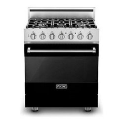 Viking 3 Series 30" Gas Self Clean Range, Black Natural Gas | RVGR3305BBKNG - Gas Ranges And Electric Ranges