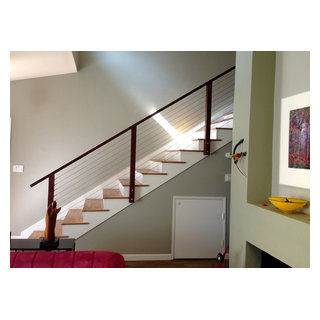 Cable Railings For Interior Stairs - Contemporary - Staircase - San ...