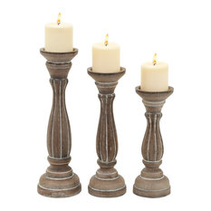 50 Most Por Modern Candleholders For 2018 Houzz Brimfield May Wood Candle Holder Brown 3 Piece Set Candleholders
