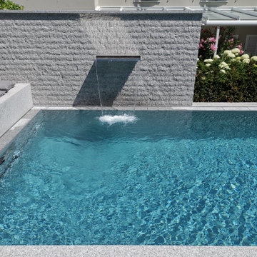 NIVEKO+ Polystone Überlaufbecken 10,00 x 3,60 x 1,50 m in grau