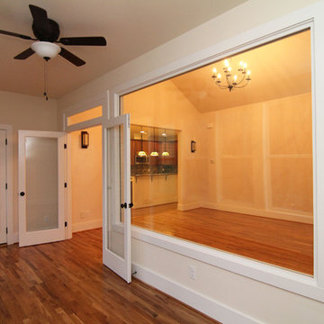 Contemporary sun room interior window