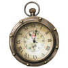 Authentic Models Porthole Eye of Time Clock, Bronze