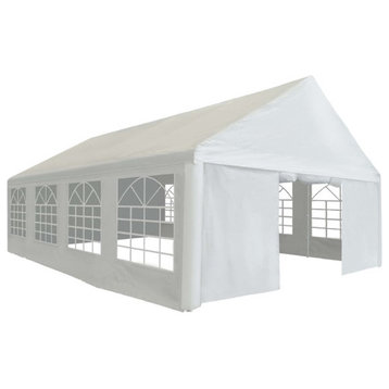 vidaXL Party Tent Wedding Tent for Garden Event Marquee Pavilion PE White